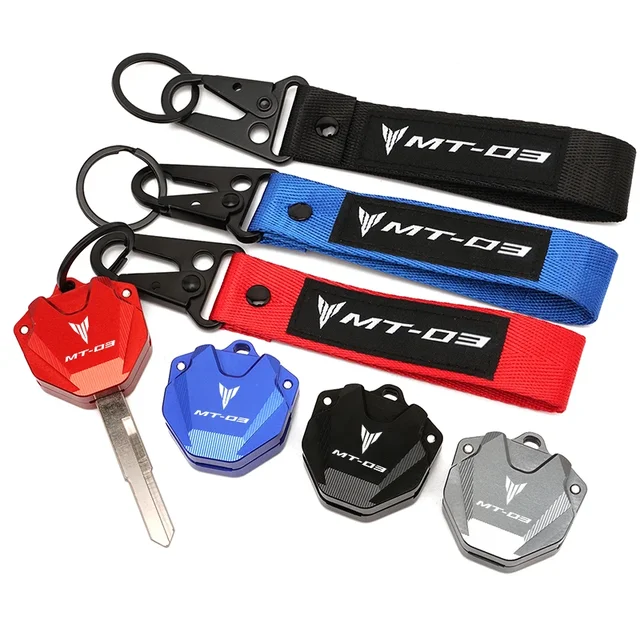 Per YAMAHA MT03 MT-03 2024 2023 2022 2021 2020 2019 CNC Chiave Della Copertura Della Cassa Guscio Protettivo Portachiavi Accessori Moto Con Logo 4