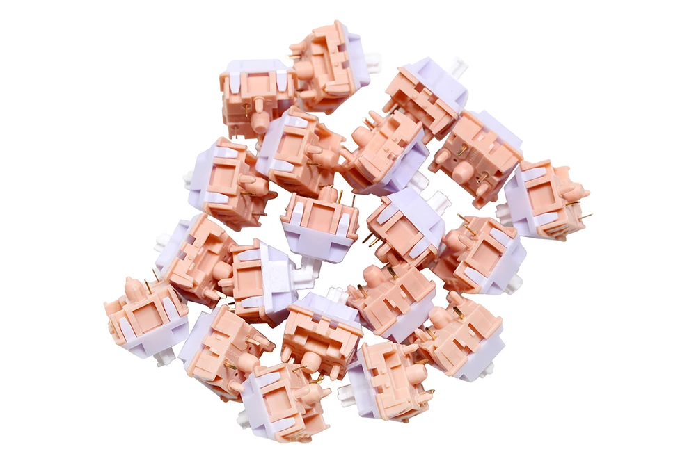Primavera Banhado a Ouro POM PC, 58G, 65G, 5Pin, SMD, RGB, MX Stem