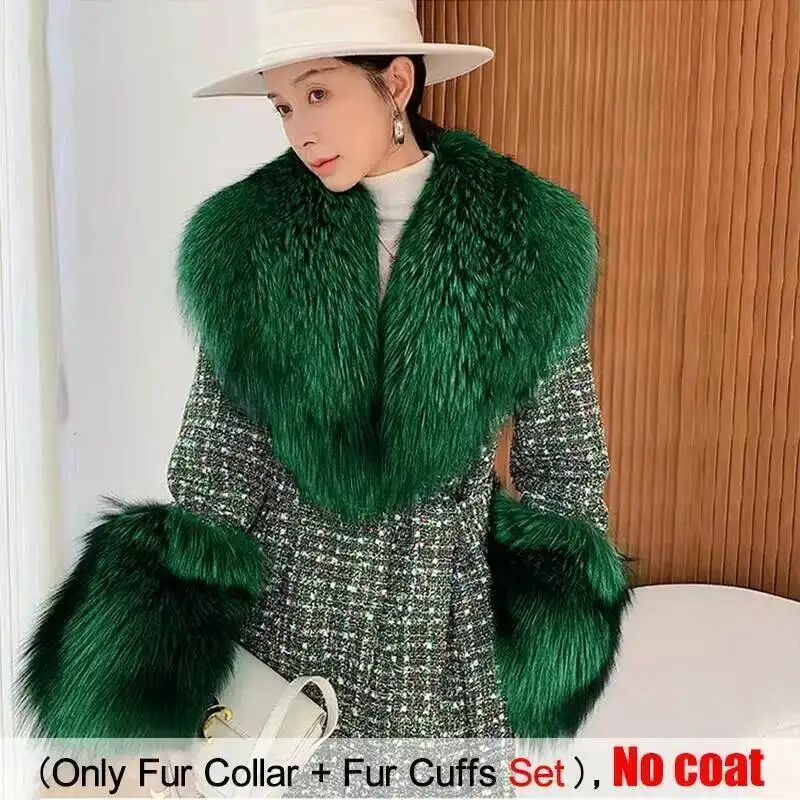 thumbnail image 2 of Queenbox 21.7in Detachable Faux Fur Collar, Neck Warmer 2 of 13