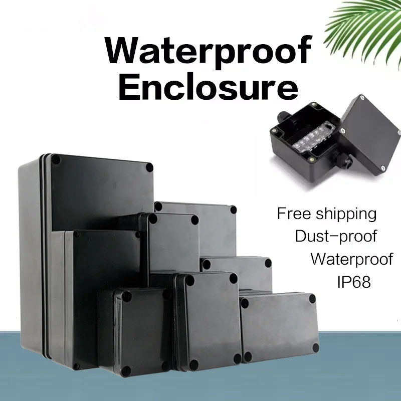 LeMotech ABS Plastic Dustproof Waterproof IP65 Junction Box Universal