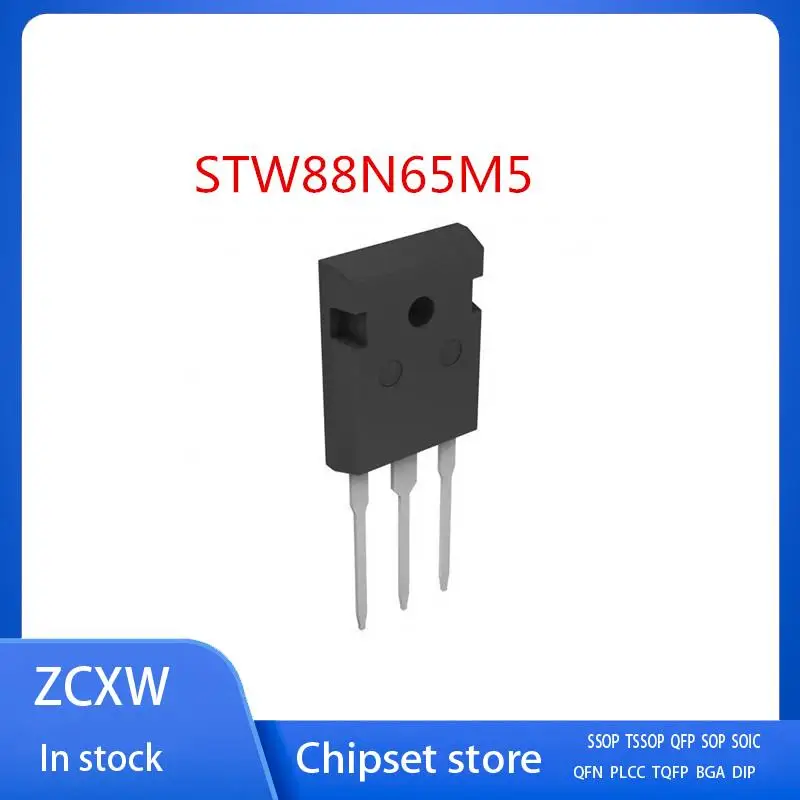 

10PCS/LOT STW88N65M5 88N65M5 88N65 TO-247 88A 650V