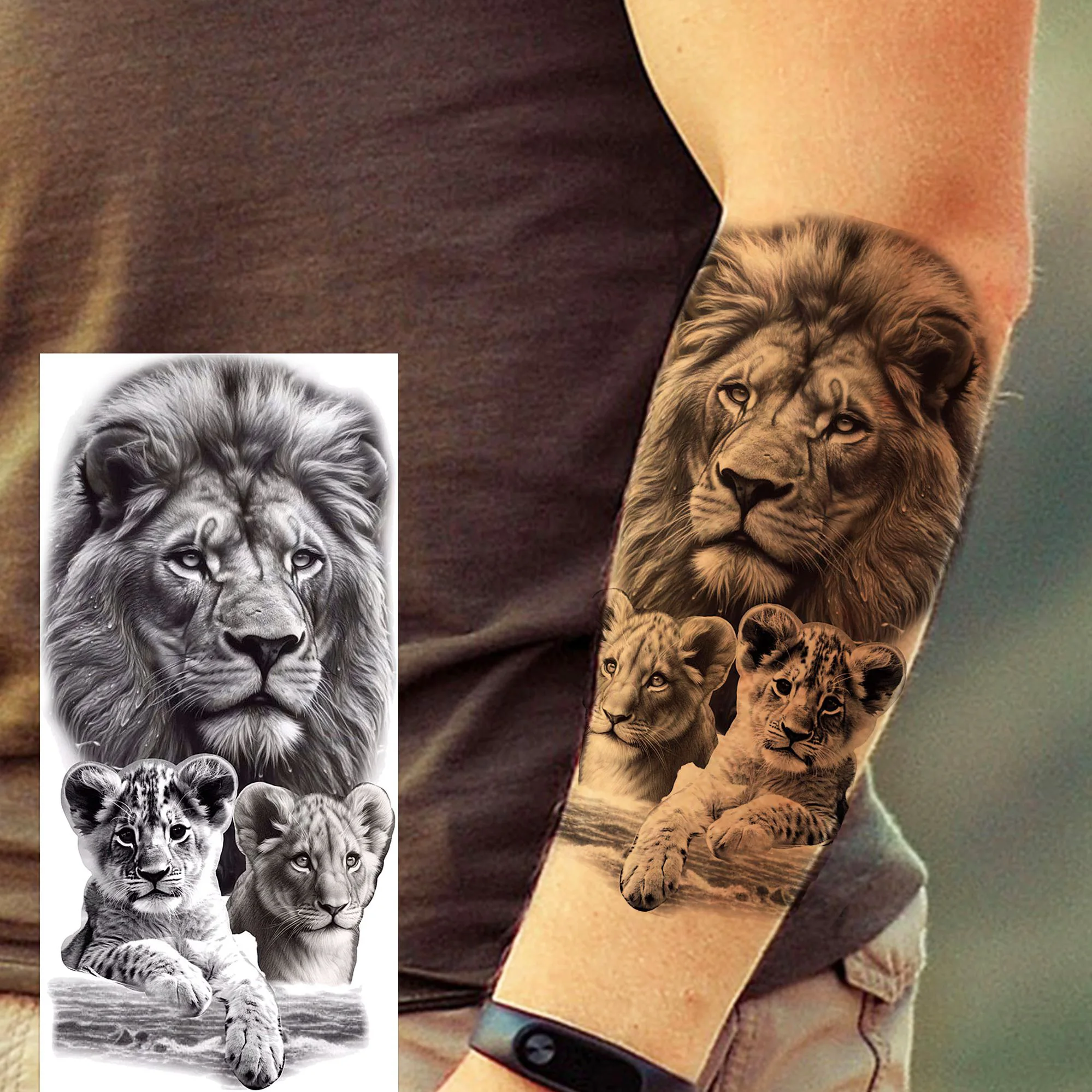 Wild Tattoo: The Realistic, Waterproof Animal Family Design That Actually  Lasts, image size:1999x1999