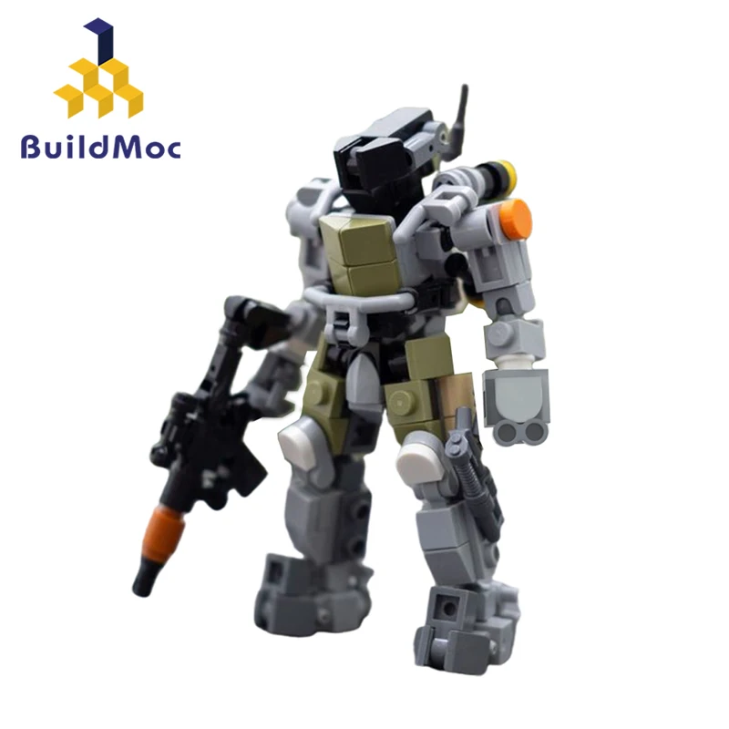 

MOC Idea Mini Mecha Rapid Response Robot Suit Building Blocks Kit Warrior Bricks Assemble Toys For Children Birthday Xmas Gifts