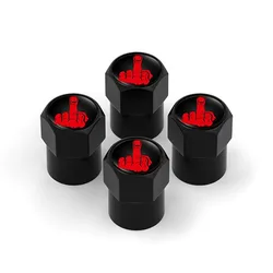 Aluminium Alloy Tire Valve Stem Caps - Set of 4 Premium Wheel Accessories (2)