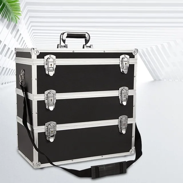 Suitcase Complete Tool Box  With Lock Hardware Combination Multi-layer - Image 2