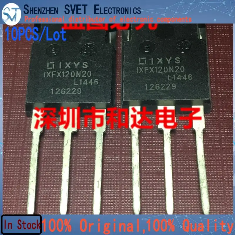 

10PCS/Lot IXFX120N20 MOS TO-247 200V 120A New Imported Original 100%Test In Stock Fast Ship
