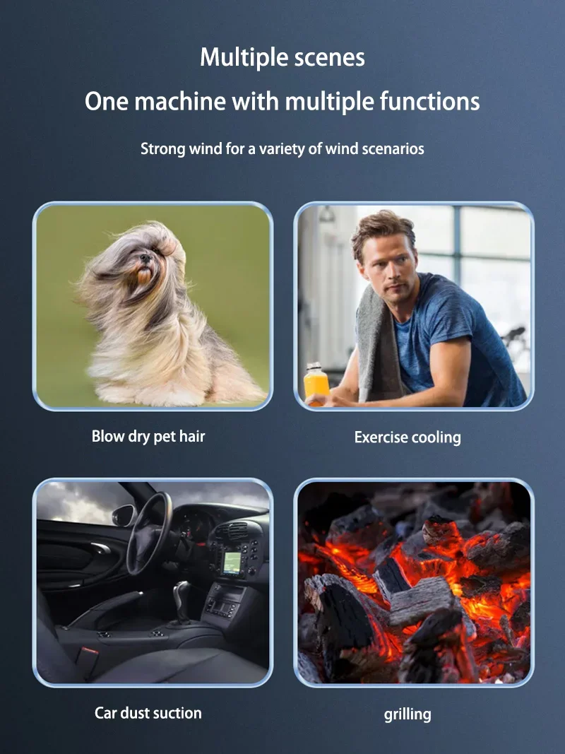 Description Picture 5 of itemIconic Brand Violent Fan 350000RPM Powerful Air Blower Vacuum Dust Cleaner Charging Strong Winds 58m/s Brushless Turbo Jet Blower Dry