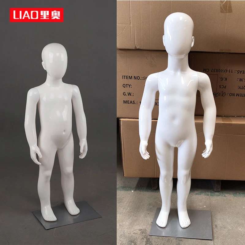 MOQ 용 에그 헤드 마네킹, 의류 전시, 유니섹스 어린이 마네킹, 어린이 더미, 2 개