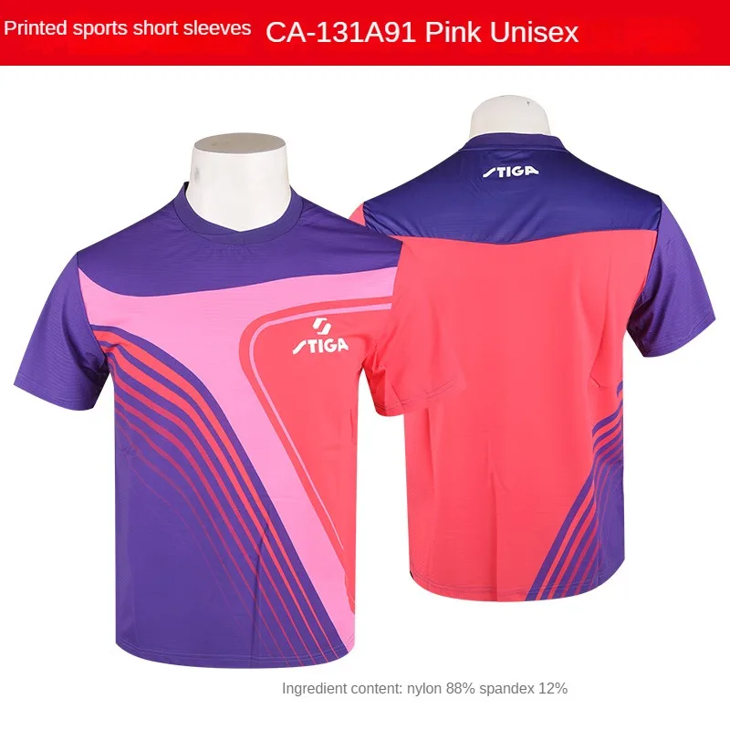 Sport jersey stiga Table tennis clothes men women t-shirts T shirt ping pong quick dry top polo CA-131A21