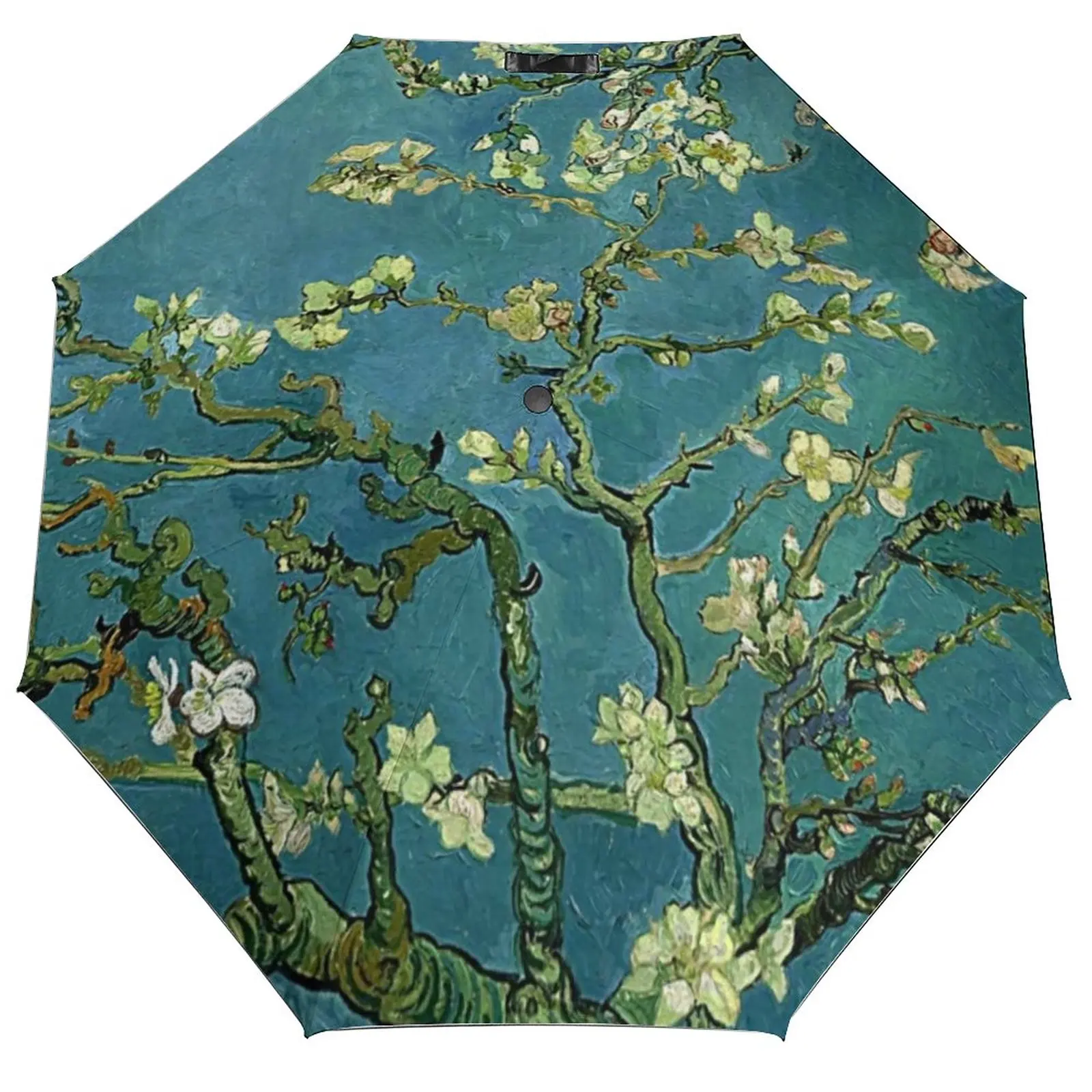 

Складной зонт для гольфа с цветочным принтом Ван Гога миндаль цветы дешевый защитный Зонт автопечать