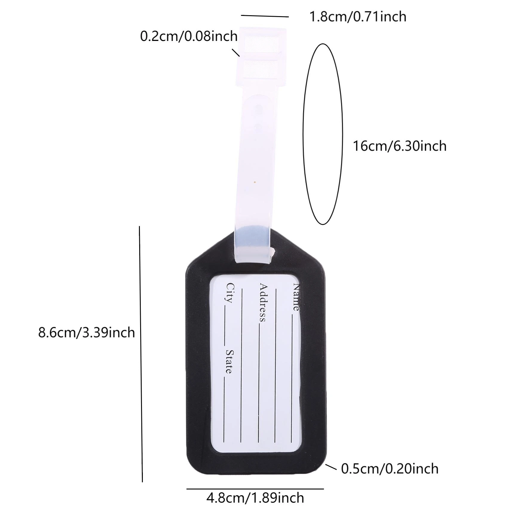 1-10PCS Gepäck Tag Internat Versand Kunststoff Gepäck Tags Reise Zubehör Frauen Männer Koffer ID Adresse Name halter Tasche Label – Detail 16