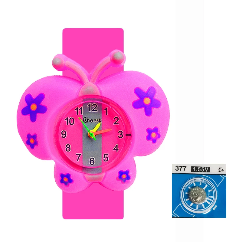 Colorful Cartoon Animal Slap Bracelet Watch for Kids - Perfect Birthday Gift