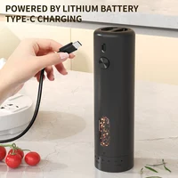 Moulin à poivre électrique externe réglable, grande capacité, moulin à sel et à poivre, moulin à épices électrique Rechargeable, outil de cuisine 3