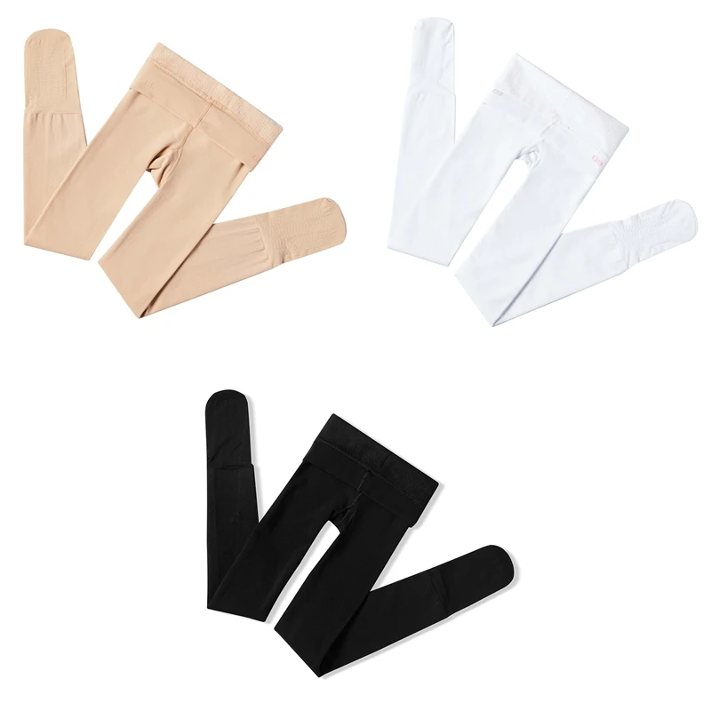 

Children's Winter Cotton Plus Velvet Thickening 900D Dance Socks Warm And Slim Jumpsuit White XL Size