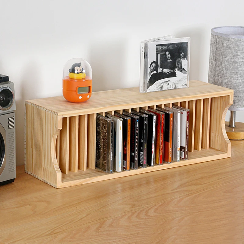 Large Retro Cd Organizer Rack Tray Holder Portable Capacity Luxury CD Rack Insert Organizador Cds De Musica Stand Furnitures
