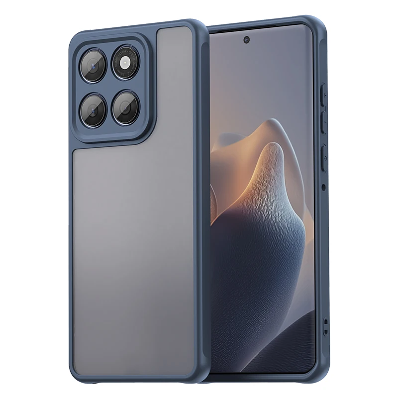 Elegant Business Matte Hard Shell Shockproof Bumper Case with Soft Edges