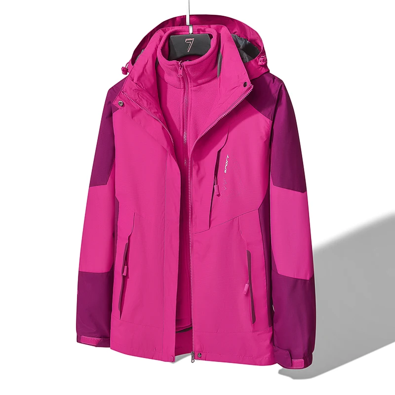Outdoor Parka Set for Men and Women Winter Coat Thick and Warm Two-pieces Sets 3 in 1  Camping and Hiking Men Womens Parkas 5