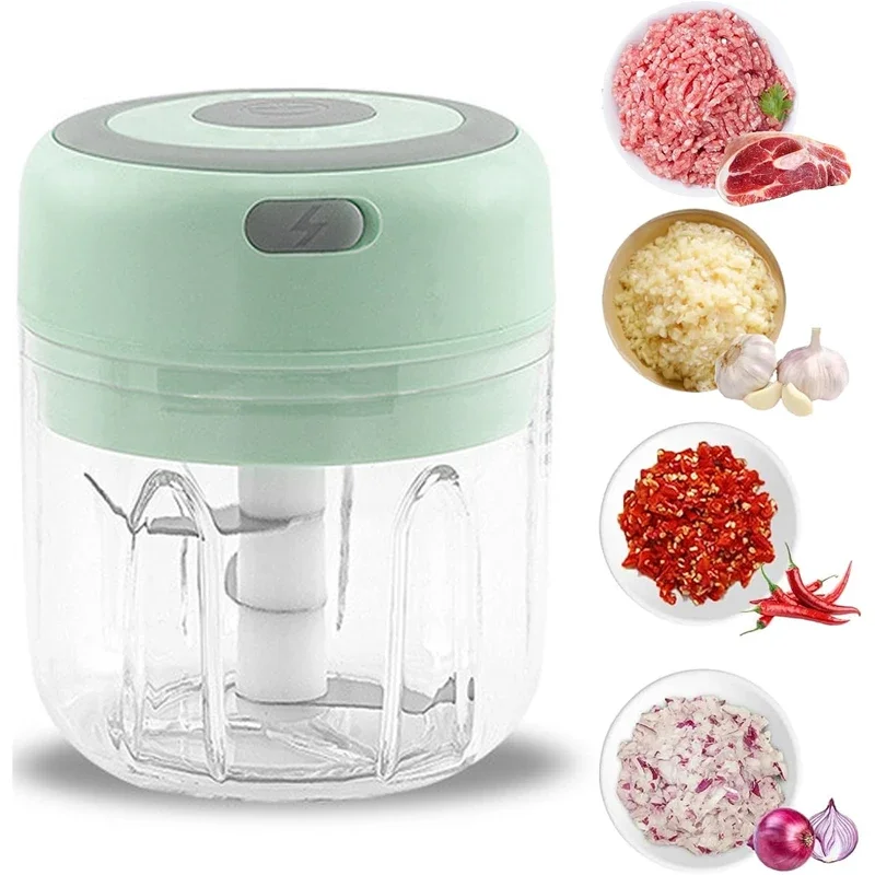 

Portable Meat Grinder Vegetable Chopper Electric Kitchen Food Chopper Mini Garlic Masher crusher for Kitchen Gadgets