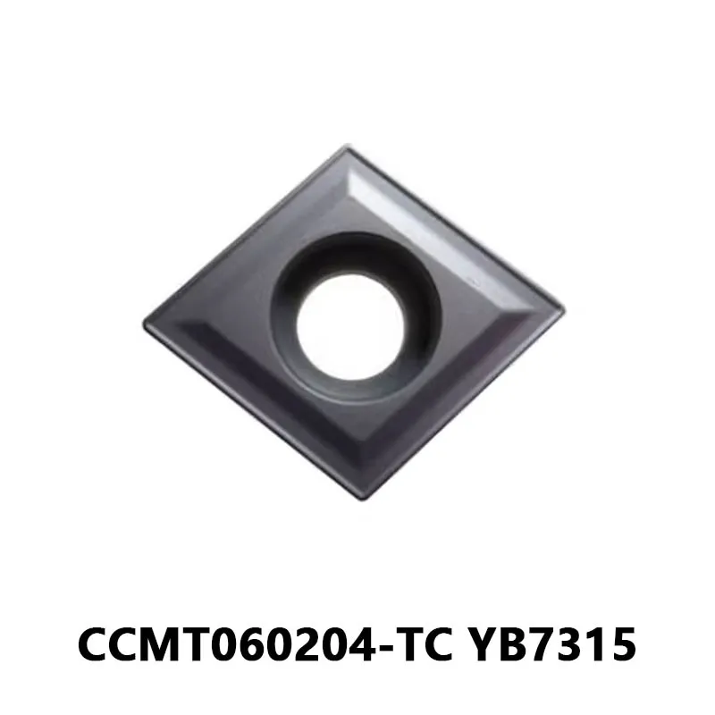 

CCMT060204 TC Original Inserts for Cast Iron CCMT060204-TC YB7315 Lathe Cutter Single Sided Inner Hole Turning Inserts CCMT06