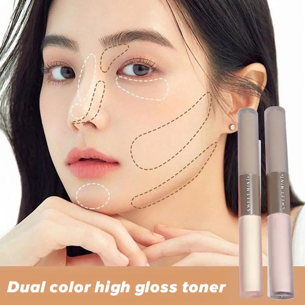 

Liquid Contouring Stick High Gloss 2 In 1 Brightens Brown Warm Highlighter Shadow Face Nose Matte Bronzer Grey Tone Skin Co A2P3