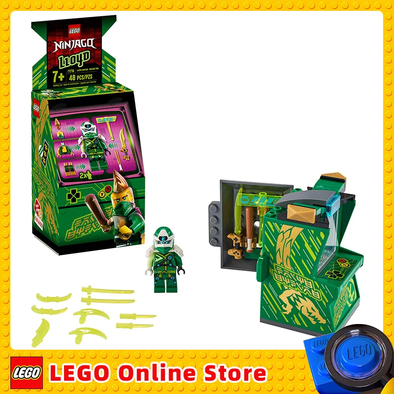 Lego & Ninjago Lloyd Avatar - Arcade Pod 71716 Mini Arcade Machine Building Toys Kit Nuovo 2020 (48 Pezzi) Regalo Di Natale Di Compleanno