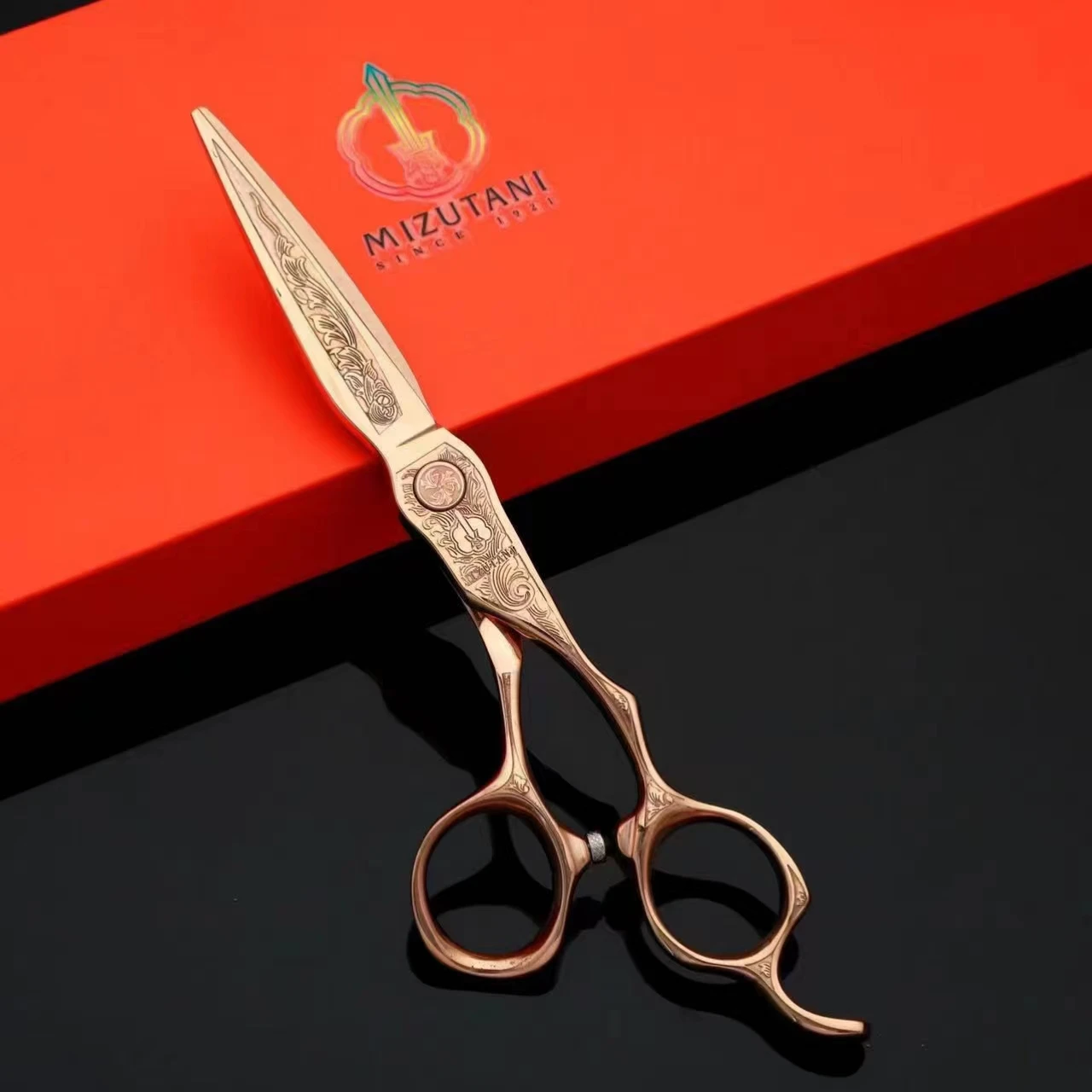 

Mizutani Shuigu Scissors 6 inch VG10 Cobalt alloy steel Professional hair clippers Thinning shear Tools High end scissors suit