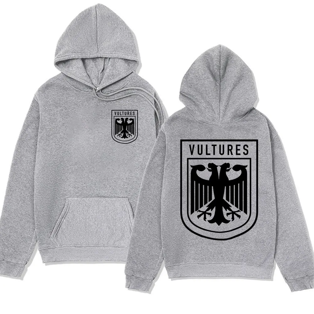 Rapper Kanye West Vultures New Album Graphics Hoodies Men Women's Oversized Hip Hop Hooded Sweatshirts Fashion Fleece Pullover