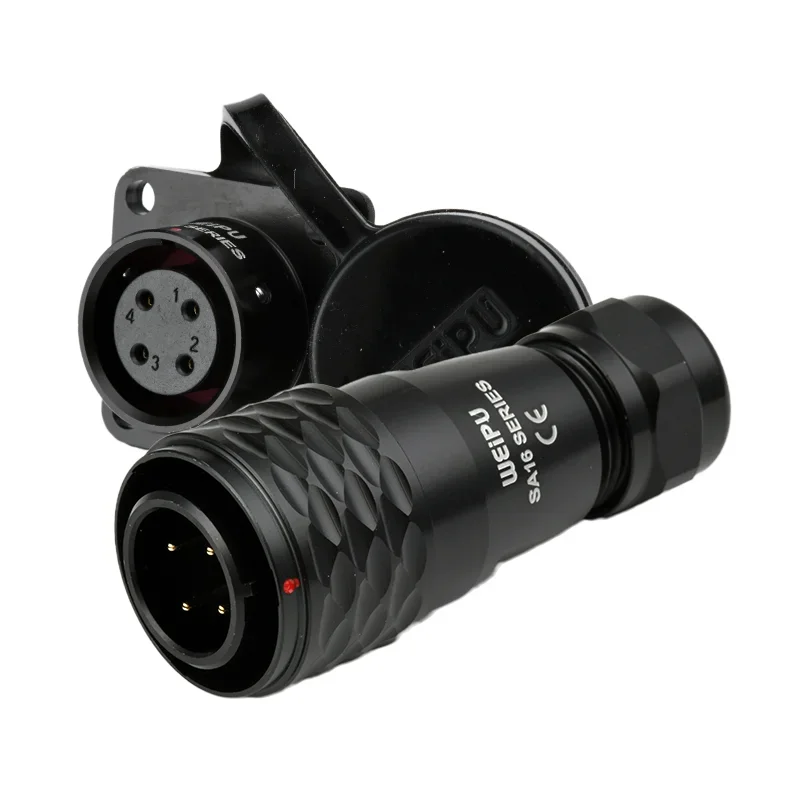 Weipu Sa16 Sa1610/P Sa1613/S M16 Segnale Industriale Led Connettore Per Aviazione Di Alimentazione Impermeabile 2 3 4 5 7 9 10Pin Carica Segnale Ip67
