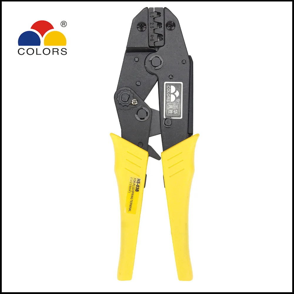 tool ratchet crimping plier european style HS-03B Non-insulated tabs and receptacles 2