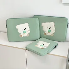 

tablet bag cute 11inch for air4 3 2 1 10.2 pro11 10.5 surface go huawei matepad M6 ipad sleeve cover 13 14 15.6 inch laptop bag