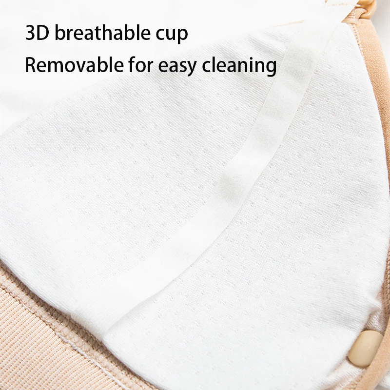 Pregnancy Seamless Nursing Bra – Front Closure Push Up Maternity