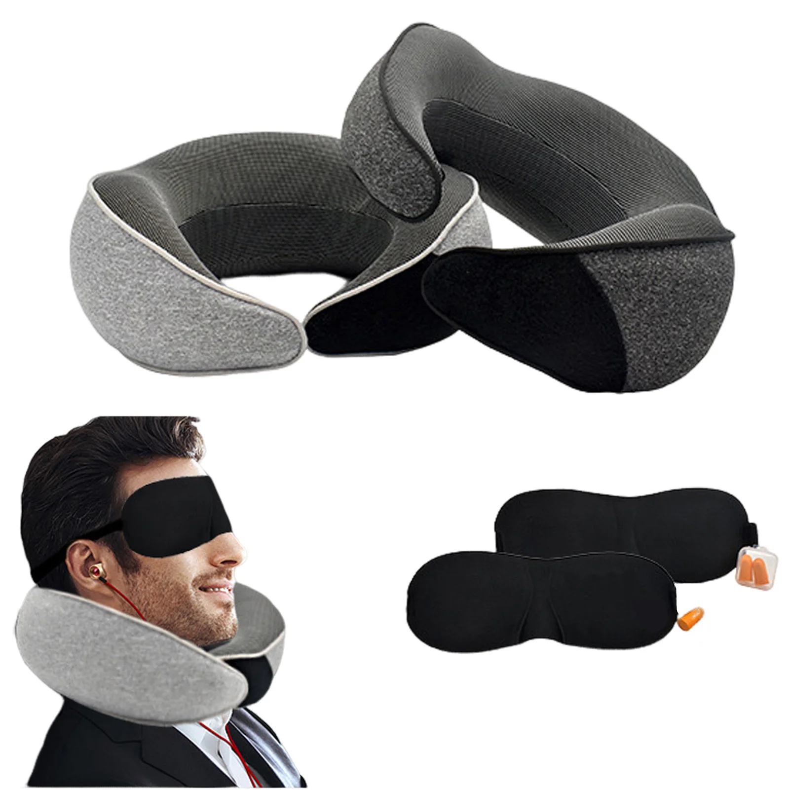 

Adults Plus Travel Neck Pillow Portable Sleeping Traveling Pillow Cushion Gift for Your Parents Friends EIG88