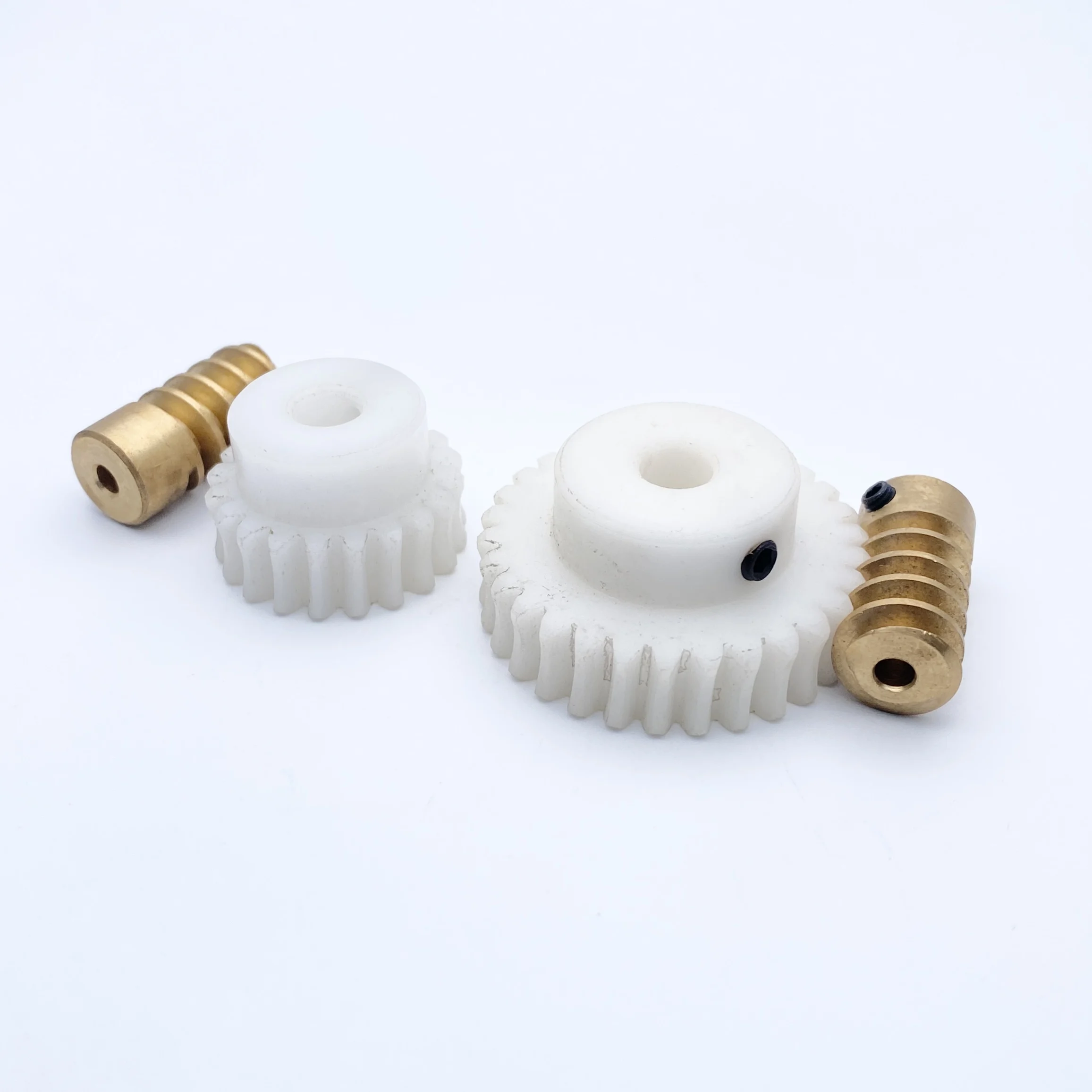 1:20 1:30 1M 6mm Plastic Worm Gear Copper Worm Set