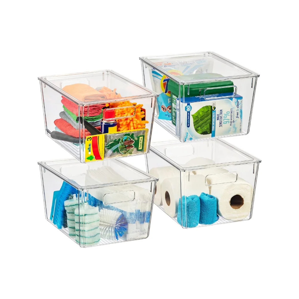 ClearSpace 12.5 x 9.5 x 7 Clear Plastic Storage Bins