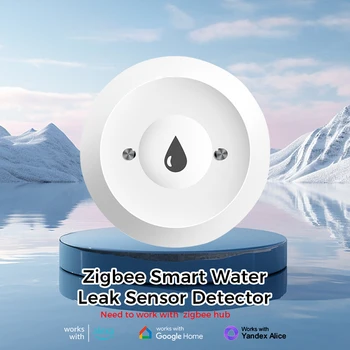 ZigBee Water Detect Sensor Alarm Water Sensor Leak Detector Flood Water Leakage Alarm APP Control Work With Zigbee Gateway 1