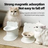 Detachable Ceramic Elevated Pet Bowl - Anti-Spill Large Capacity Tilt Design Pet Drinking and Eating Bowl & Water 2