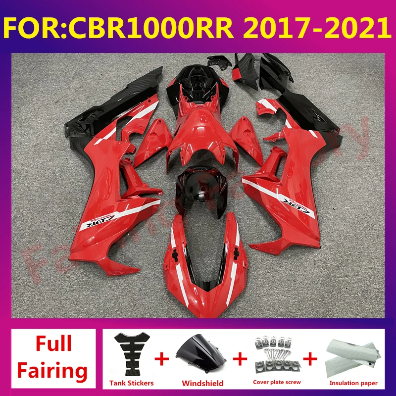 

New ABS Motorcycle Fairings Kits Fit for CBR1000RR CBR1000 RR 2017 2018 2019 2020 2021 bodywork full fairing kit set red white