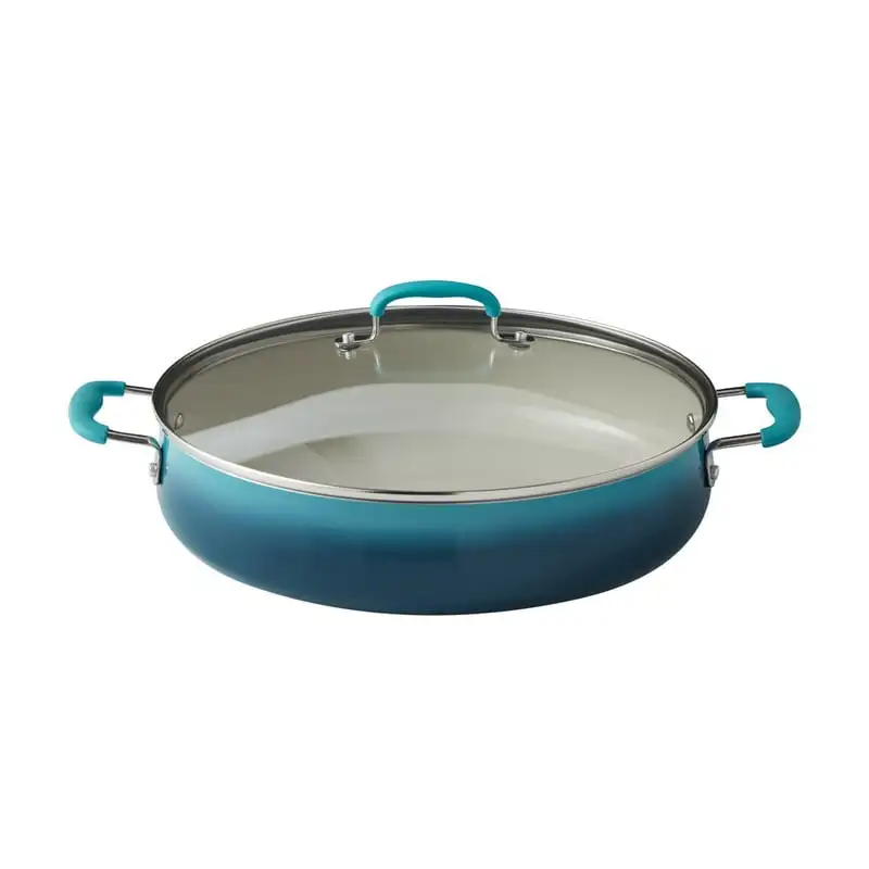 

inch Everyday Pan Blue Stainless steel Crepe pan Grill pan Pans for cooking Cooking accessories Wok pan non stick Kitchen access