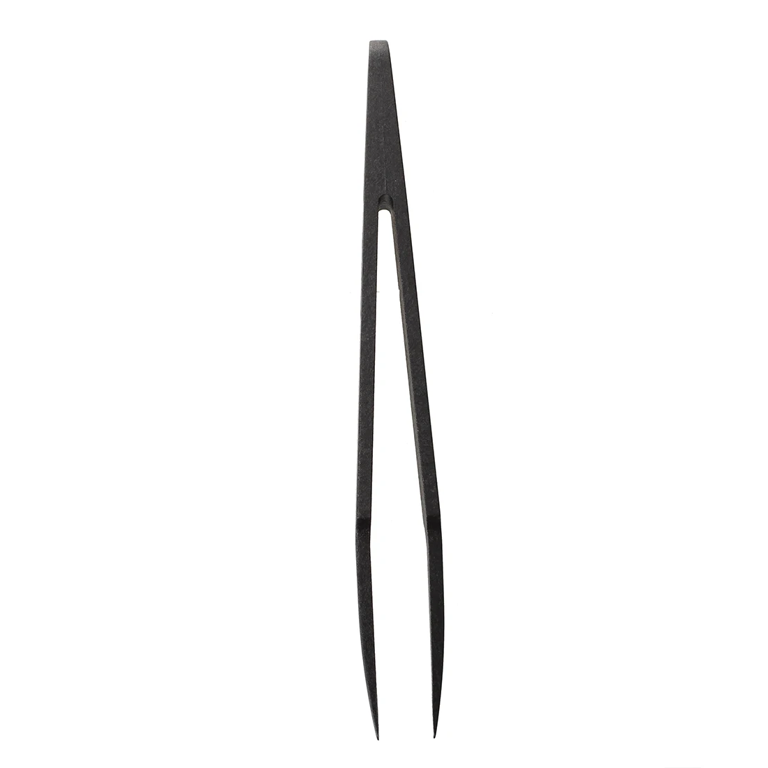 4.5 inch Length Black Plastic Anti-static Tweezers Repair Tool 2