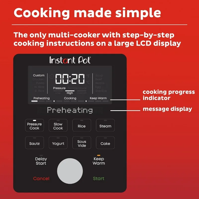 8-Quart Whisper Quiet 9-in-1 Electric Pressure Cooker, Slow Rice Cooker, Steamer, Sauté, Yogurt Maker, Warmer & Sterilizer 5