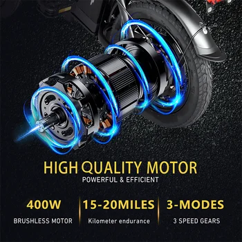 Folding Ebike 48V 15AH Electric Bike For Adults 400W Max 32KM/H Electric Bicycle City 14 inch Tire For Cycling 3