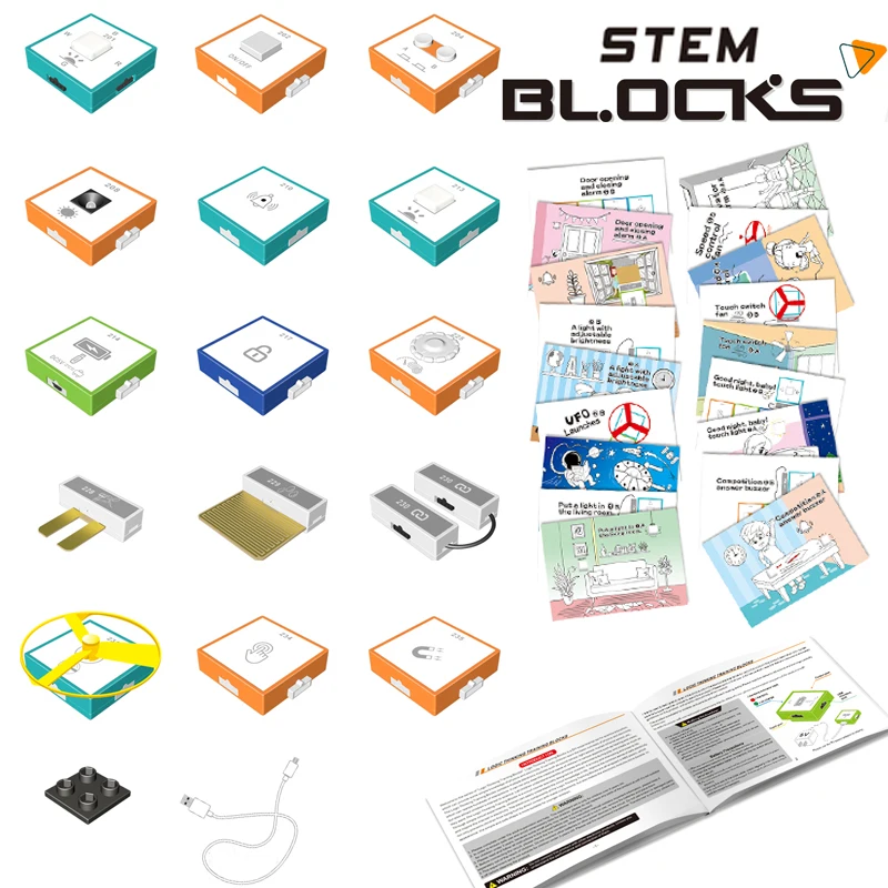 

Hahowa Electronic Building Block Toys Kids Logic Thinking Training Stem Circuit Kit Education Block School Electricity Learning