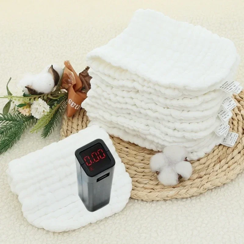 10-Ply Peanut Shape Cloth Diaper Washable Gauze Diaper for Newborn Breathable Cotton Nappy for Diaper Rash Prevention Reusable