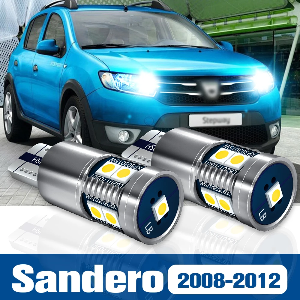

2pcs LED Clearance Light Bulb Parking Lamp Accessories Canbus For Dacia Sandero 2008 2009 2010 2011 2012