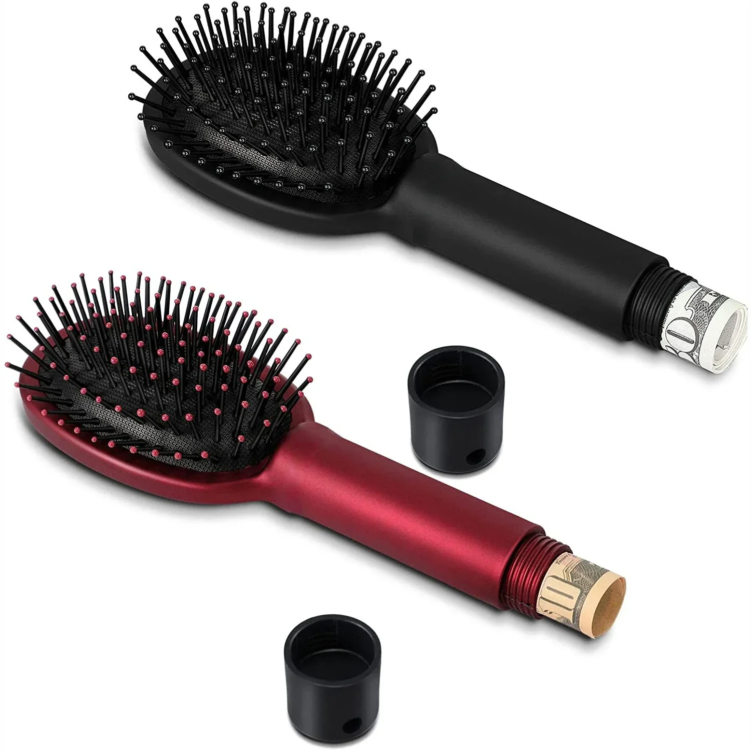 Hair Comb Secret Stash Hidden Safe Diversion Brush Key Safe Box Hiding Diamond Jewelry Storage Discreet Secret Removable Lid