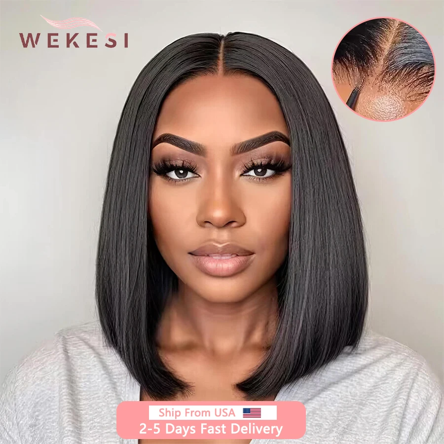 Wear And Go glueless Human Hair Wig Bob Wig lace Front Human Hair Wigs Glueless Wig Human Hair Ready To Wear For Black Women