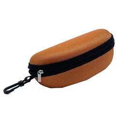 Vibrant Multi-Color Sunglasses & Reading Glasses Hard Zipper Case (Orange)