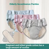 Elderly Incontinence Underwear Washable Leakproof Pants for Bedridden Seniors, Absorbent Adult Diapers Bedwetting Care 1