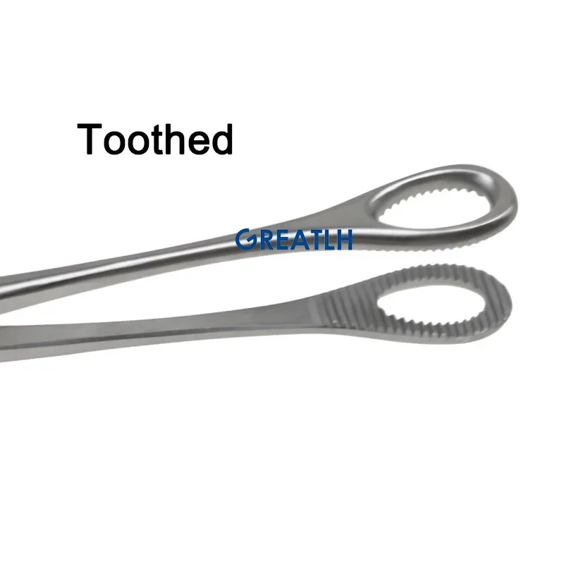 GREATLH Surgery Cotton Ball Forceps Oval Forceps Holding Cervical Forcep Veterinary Instruments