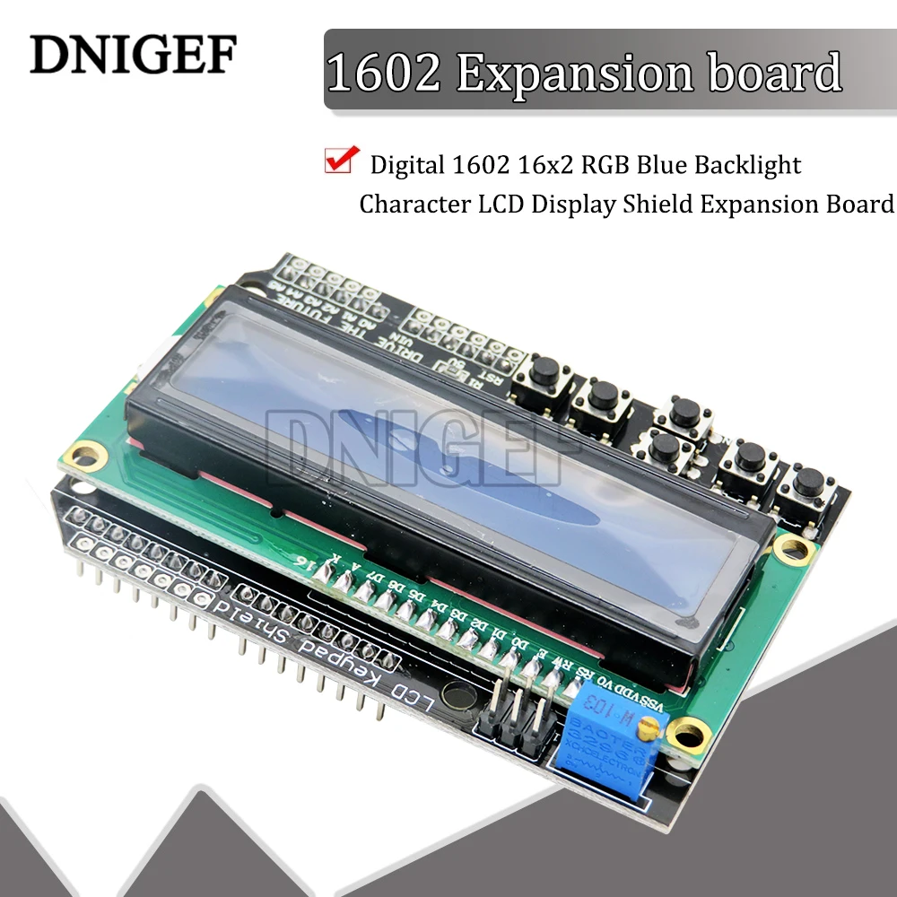 LCD-Keypad-Shield-LCD1602-LCD-1602-Module-Display-blue-screen-For ...